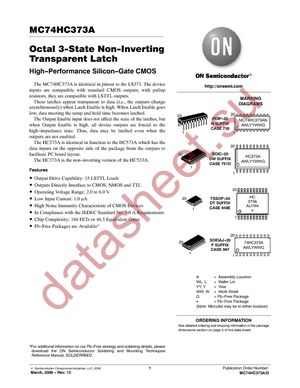 MC74HC373ADWG datasheet  